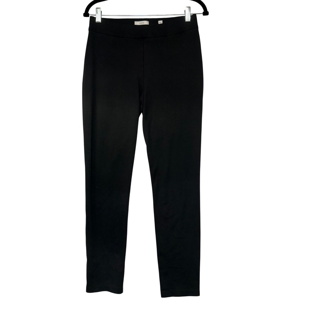 Vince Black Stitch Front Seam Legging Pants Size L Viscose Blend V449021484